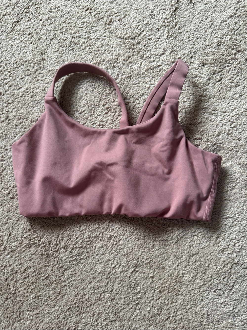 girlfriend collective Dusty Rose Scoop Sports Bra